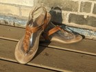 Born Women Light Brown Leather Sandals Strappy, Size 8.5M — photo 3