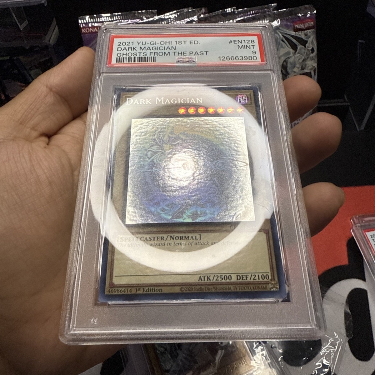 ブラックマジシャン　ゴーストレア　1st エラー品 ブラックマジシャンガール 1st 海外版 ゴースト ホロ