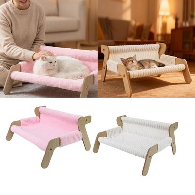 Erhöhte Katzencouch Bett Ruhe leicht Holz für Katze Kleintier