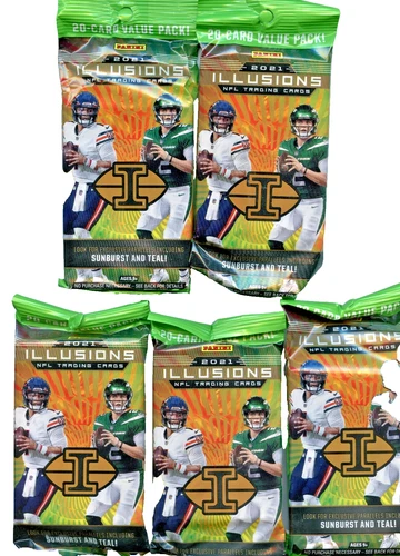 2021 Panini Illusions Starburst and Teal Versions 20 card ea