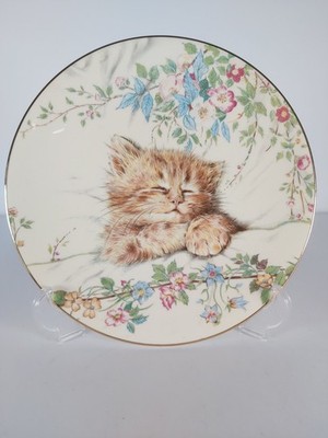 Royal Worcester von Kitten Classics Display Teller ''Cat Nap''