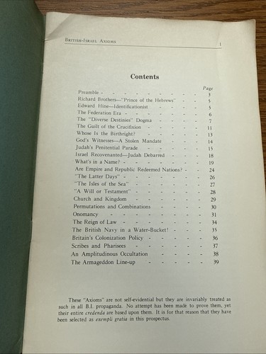Fred Tapscott - British Israel Axioms - Canada Baptist Evangelical 1930s - Bild 2 von 11