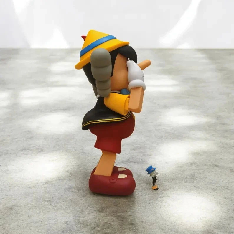 For Room Decor Kaws Inspired PINOCCHIO & Jimmy Cricket BOX Figure - Image 3 of 4