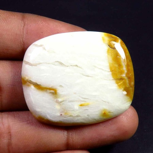 NATURAL POLKA DOT AGATE CABOCHON 34x28 mm. CUSHION SHAPE LOOSE GEMSTONE PO-78 - Picture 2 of 3