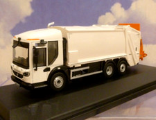 OXFORD D/CST 1/76 DENNIS EAGLE OLYMPUS REFUSE TRUCK/DUSTBIN LORRY WHITE 76DE003