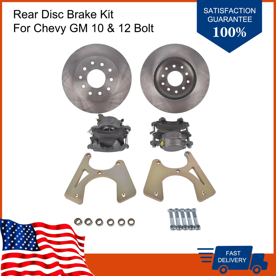 Kit de conversión de freno de disco trasero atornillable para GM 10 y 12 Pontiac GTO LeMans Foto 2 de 4