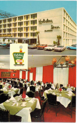 Los Angeles-Montebello, ca 1960er Holiday Inn Vintage Postkarte - Essen außen