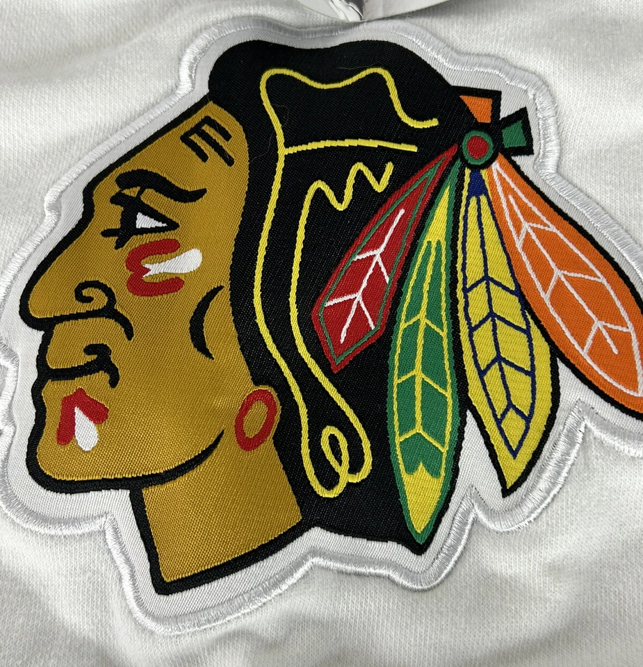 Majestic NHL Chicago Blackhawks Sudadera con Capucha JUVENTUD Pequeña S Logo Sudadera con Capucha Nueva con Etiquetas Foto 2 de 4