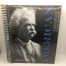 American Literature Student Notebook Spiral By Whit Jones New Free Ship