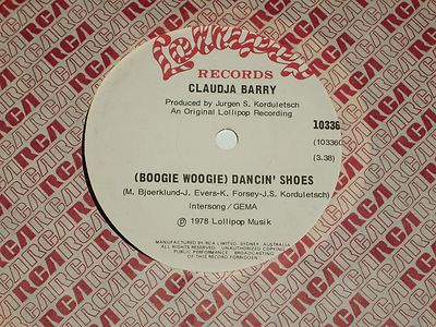 CLAUDJA BARRY *RARE 7'' 45 ' (BOOGIE WOOGIE) DANCIN' SHOES ' 1978 VGC