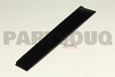 7576160040 Genuine Toyota MOULDING, REAR DOOR WINDOW FRAME, FRONT