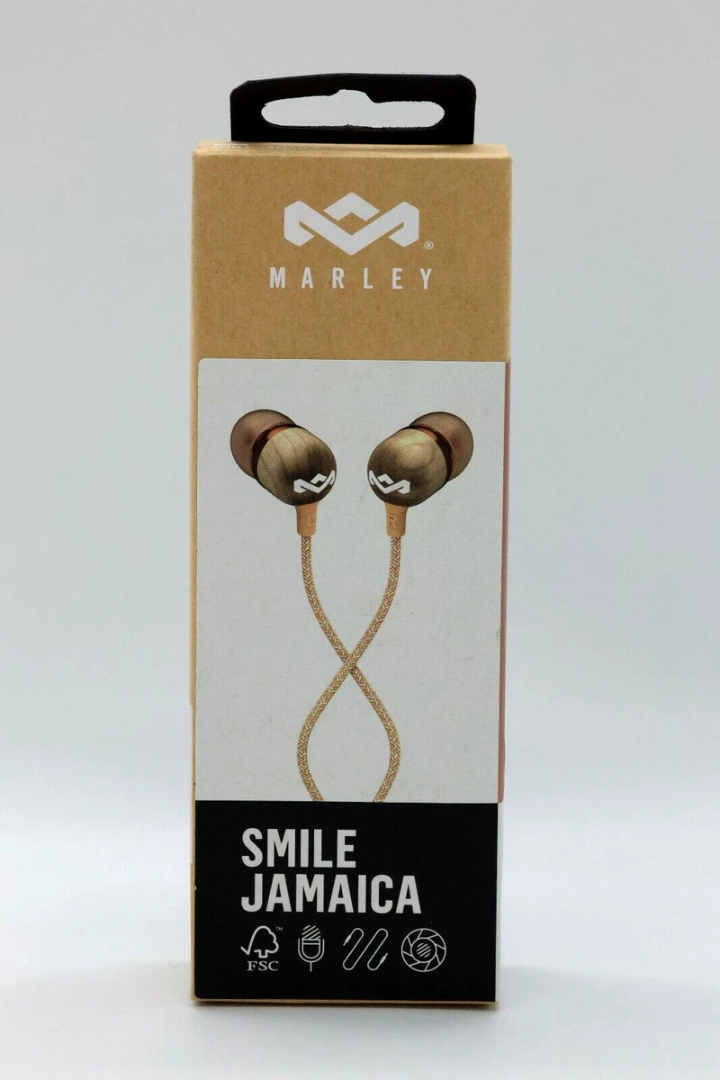 House of Marley Smile Jamaica Wired Earphones with Microphone New Sealed Copper