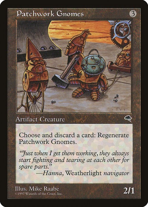 MTG Tempest --- PATCHWORK GNOMES --- Uncommon! NM! Magic the Gathering!