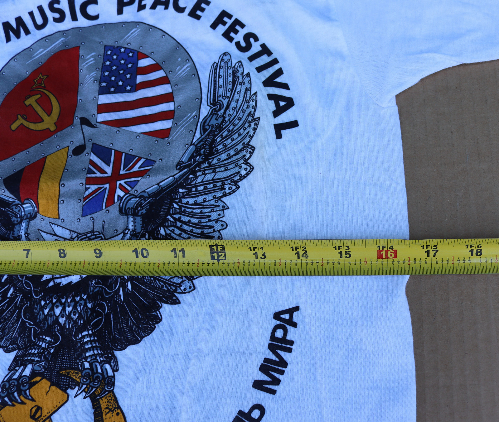 Vintage Moscow Music Peace Festival T-Shirt Small 198… - Gem