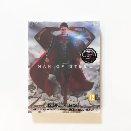 MAN OF STEEL 4K+3D+2D STEELBOOK LENTICULAR FULL SLIP B2 WEET COLLECTION
