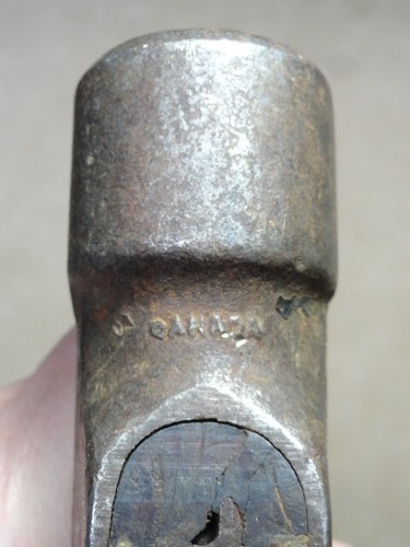 Vintage Ball Pein Peen Peening Hammer 2 lb Machinist Mechanic Embossed- CANADA - Picture 10 of 11