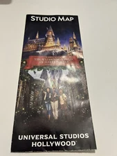 Universal Studios 2018 Hollywood Park Guide Map Xmas  Harry Potter Attractions