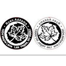 Custom Embosser Seal-Shiny EZSeal Decorative 2" Round Personal Name and Address 
