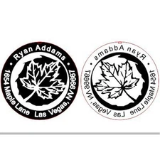 Custom Embosser Seal-Shiny EZSeal Decorative 2" Round Personal Name and Address 