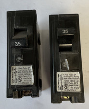 SIEMENS Q135 CIRCUIT BREAKER 120/240VAC 60HZ 35A 1POLE***LOTOF2***