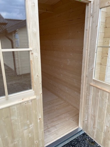 44mm Gartenhaus 5,0x3,0m m. 2 Räumen Fußboden Doppel-Isolierverglasung VERONA - Bild 3 von 8