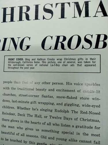 Bing Crosby Songs Of Christmas VG Vinyl LP - Picture 6 of 12