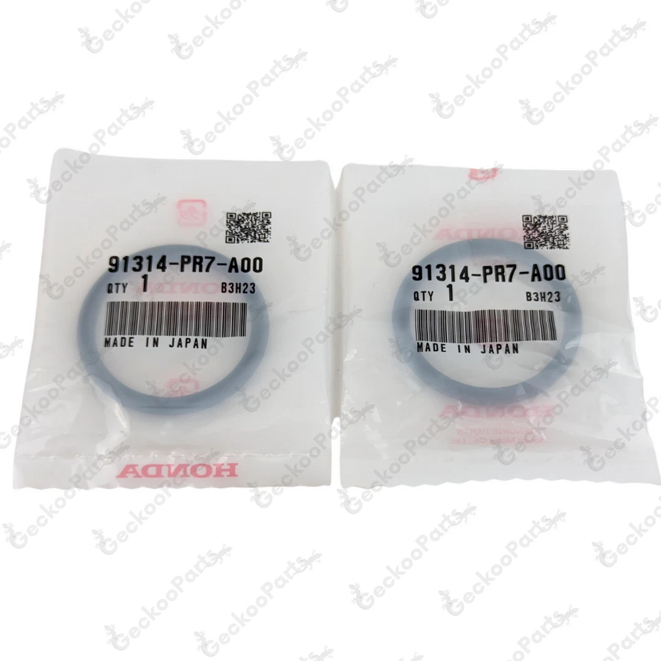 Honda Genuine Prelude H22 DOHC Coolant Connecting Pipe O-Ring 91314-PR7-A00 2pcs - Image 2 of 4