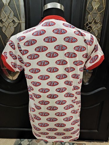 Rare Vintage 70's STP Oil AOP Made In Usa Ringer T-shirt Single Stitch - Picture 2 of 8