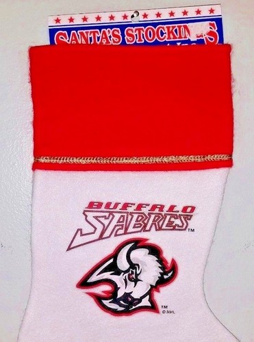 Buffalo Sabres Christmas Stocking Team Logo New NHL Santa - Picture 3 of 3