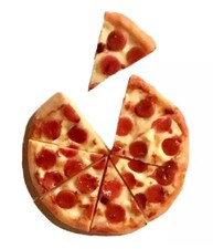 3D Mini Food Drink Pepperoni Pizza Slices Fridge Magnets Handmade Lot 👻🧲 8pc