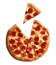 3D Mini Food Drink Pepperoni Pizza Slices Fridge Magnets Handmade Lot 👻🧲 8pc