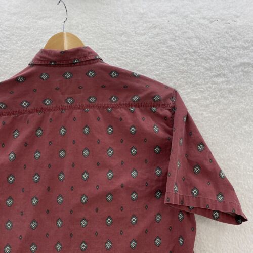 1990er Woolrich Flanellhemd Herren großes Aztekenmuster Ärmel Button Down - Bild 12 von 23
