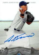Alex Guerrero autographed Baseball Card 2014 Bowman Platinum #AP-AG Certified