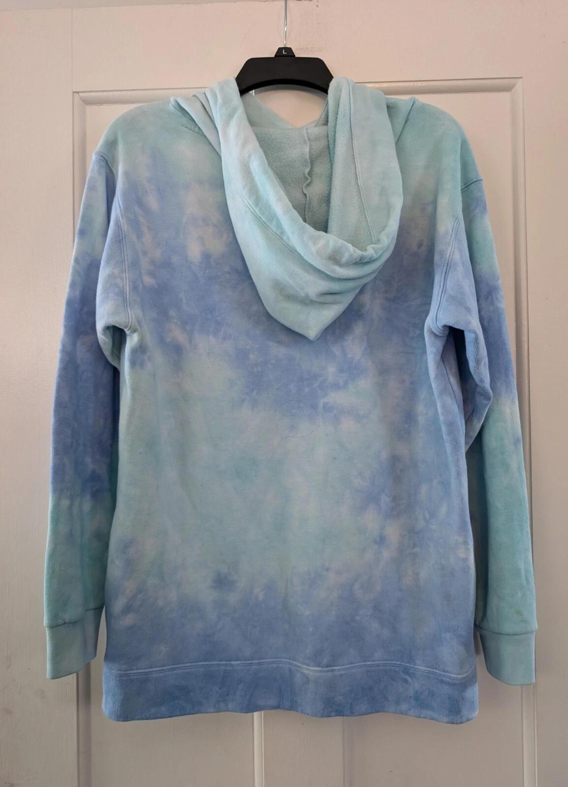 UNDERCOVER Felpa donna con cappuccio Victoria’s Secret VS rosa tie dye blu verde piccola