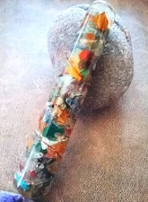 LARGE CHAKRA WAND, Orgone 7 CHAKRA WAND With COPPER Coil, CRYSTAL WAND