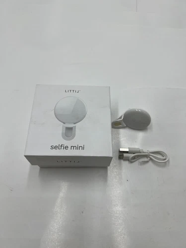 QTY 2 LITTIL Selfie Mini Small Selfie Ring Light for Mobile Phone/Laptop Bright - product listing photo