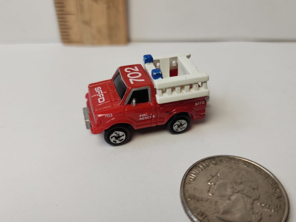 Vintage Galoob Micro Machines - Fire Rescue Truck - Red