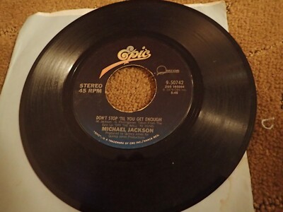 Michael Jackson Don't Stop Till You Get Enough / Can't Help It 45 Epic