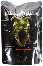 D&D Acererak's Treasure Pack CRYSTAL EDITION DICE SET +Coin Bag random booster