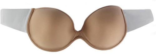 NEW WOMEN'S TOTALLY BACKLESS & STRAPLESS ADHESIVE SIDES BRA BRASSIERE BEIGE 7003 - Picture 3 of 3