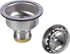 Dearborn 18 Deep Locking Cup Sink Basket Strainer Standard Stainless Steel