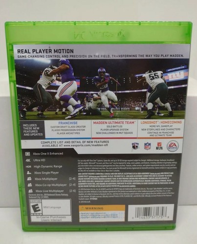 Madden NFL 19 para Microsoft Xbox One | Completo con insertos - ENVÍO GRATUITO - Imagen 2 de 9