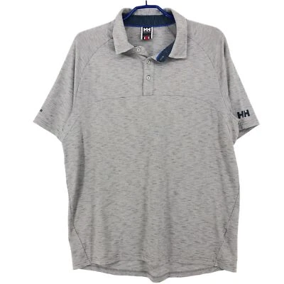 HELLY HANSEN Homme Polo T-Shirt Gris Taille XL - Photo 1/4