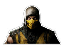 8x5cm 6pcs Scorpion MK Vinyl Stickers Laptop Mobile Phone Books Waterproof