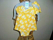 YELLOW TWO PIECE WITH JACKET AND BOW HEADBAND - 0-3 MONTHS
