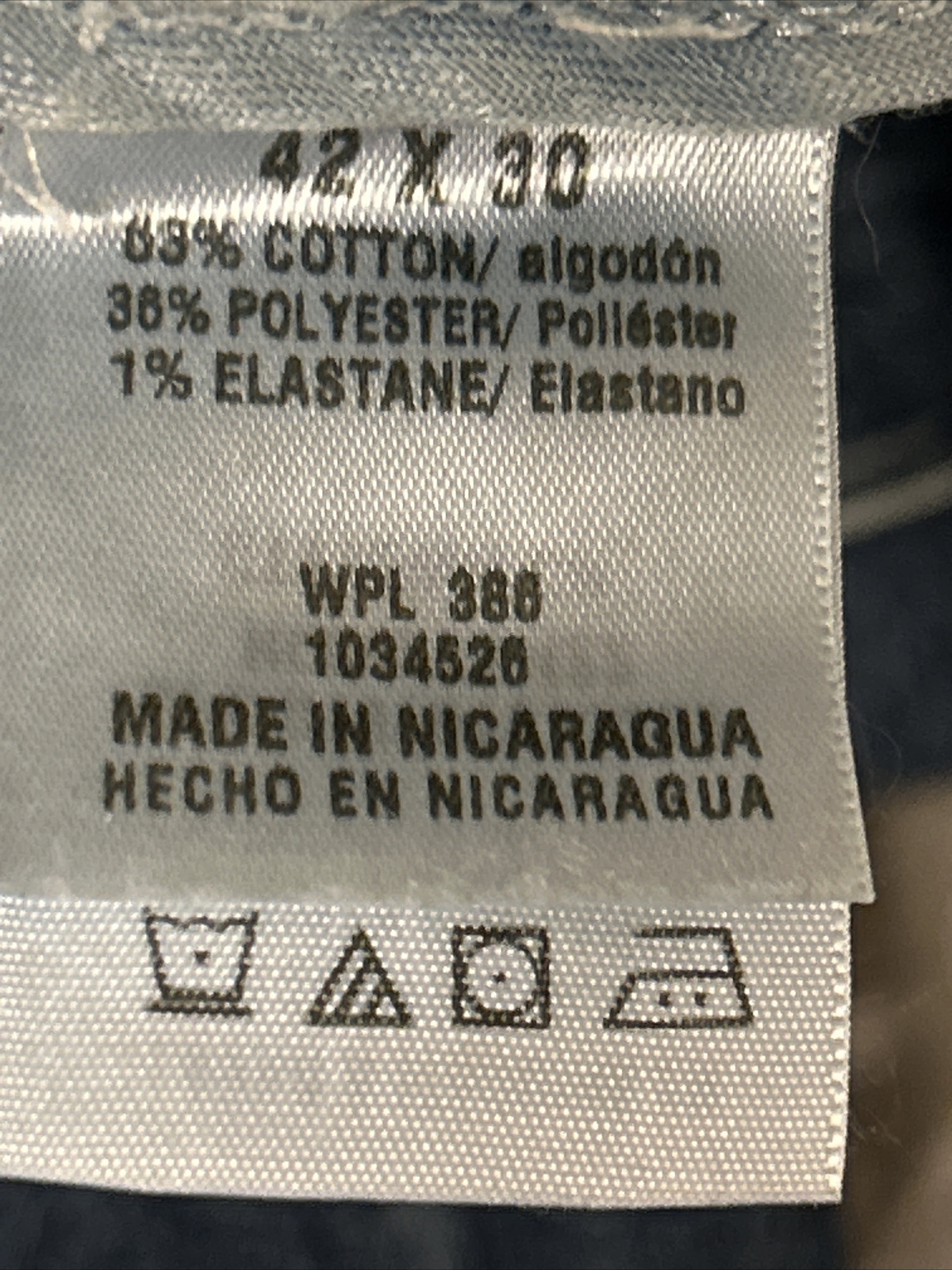 HAGGAR Premium Stretch Denim Men's Classic Fit Blue Jeans Size 42 x 30