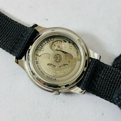 【 NEAR MINT 】SEIKO 5 7S26-02J0 SNK805 37mm Black Dial Day/Date AT Men's Watch - Picture 2 of 7