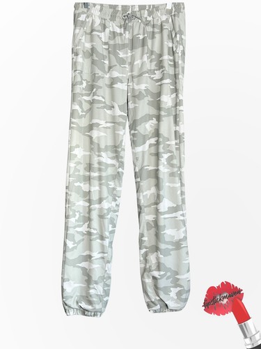 ATHLETA GIRLS Joggers Kids Size 16 / XXL Pants Grey Camo Camouflage Athleisure