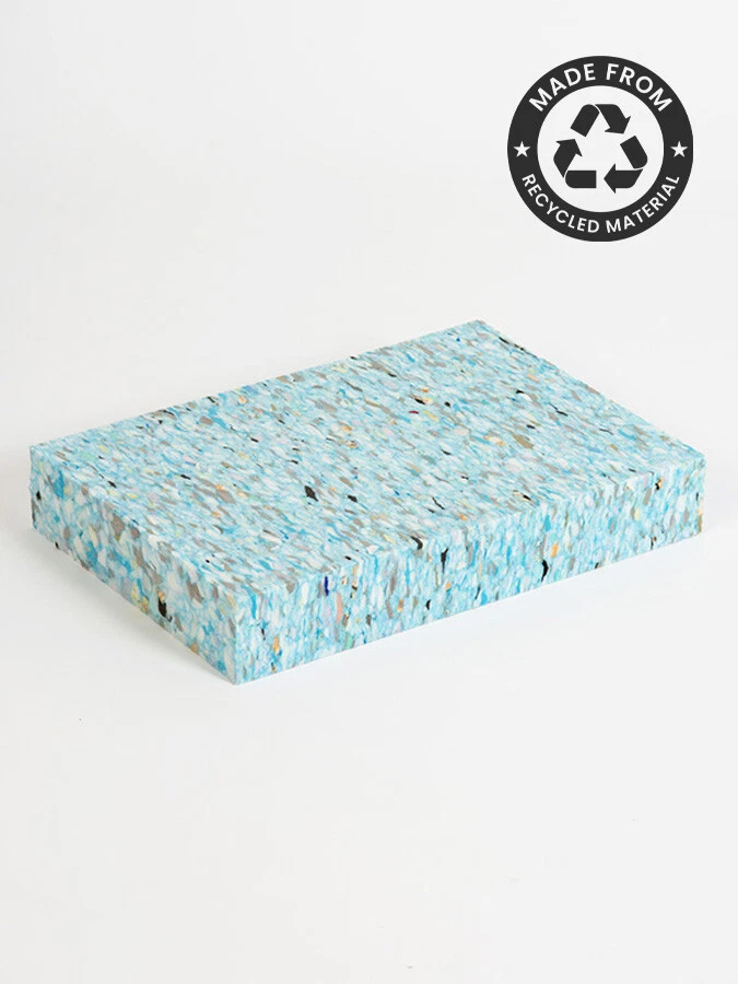 Yoga Studio New Recycled Full Chip Foam High Density Exercise Yoga Block -  Brick