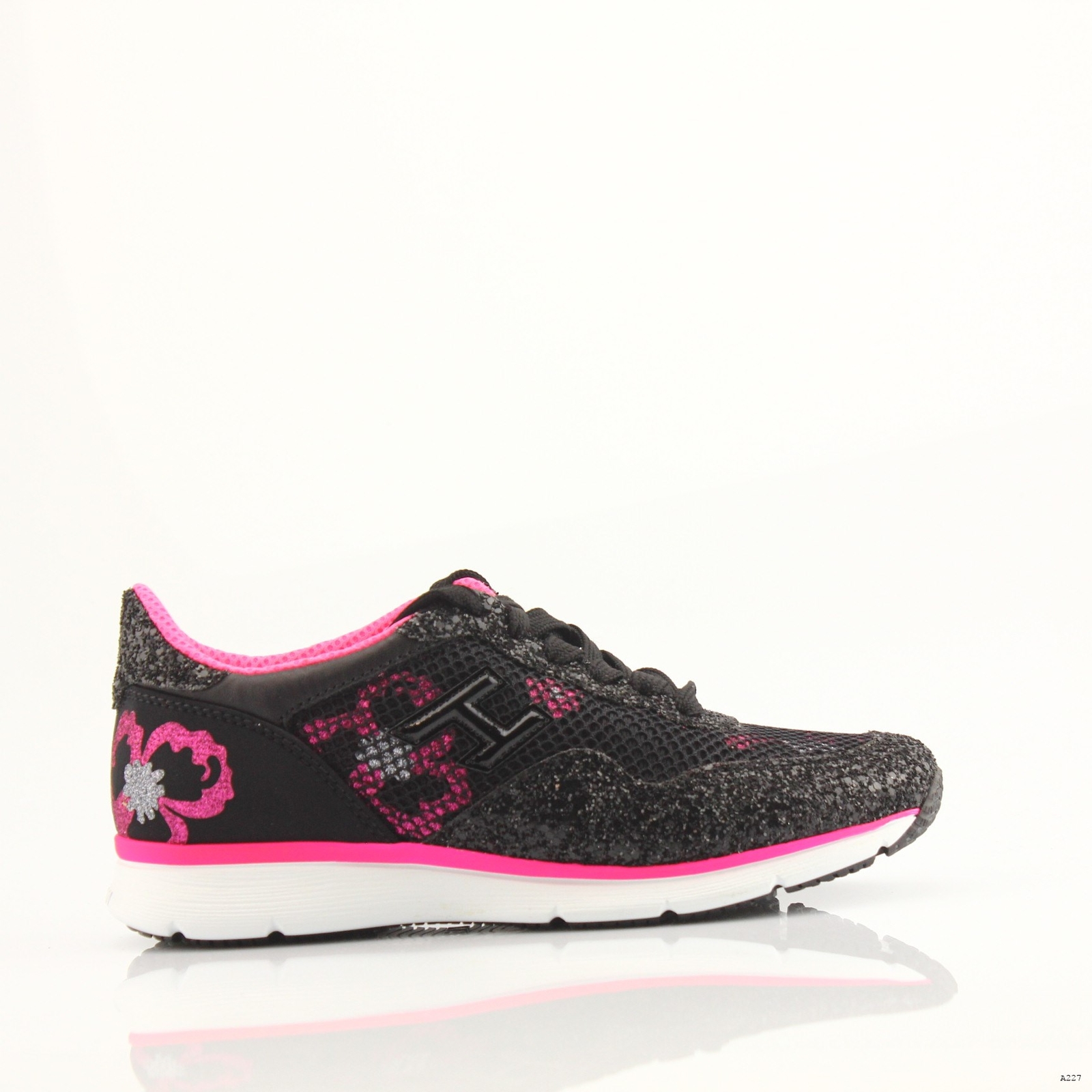 Hogan Calzado Bajo Zapatillas De Tela Mujer Negro-A227 Hogan Calzado Bajo Zapatillas De De De Tela Mujer Negro-A227 ec4891